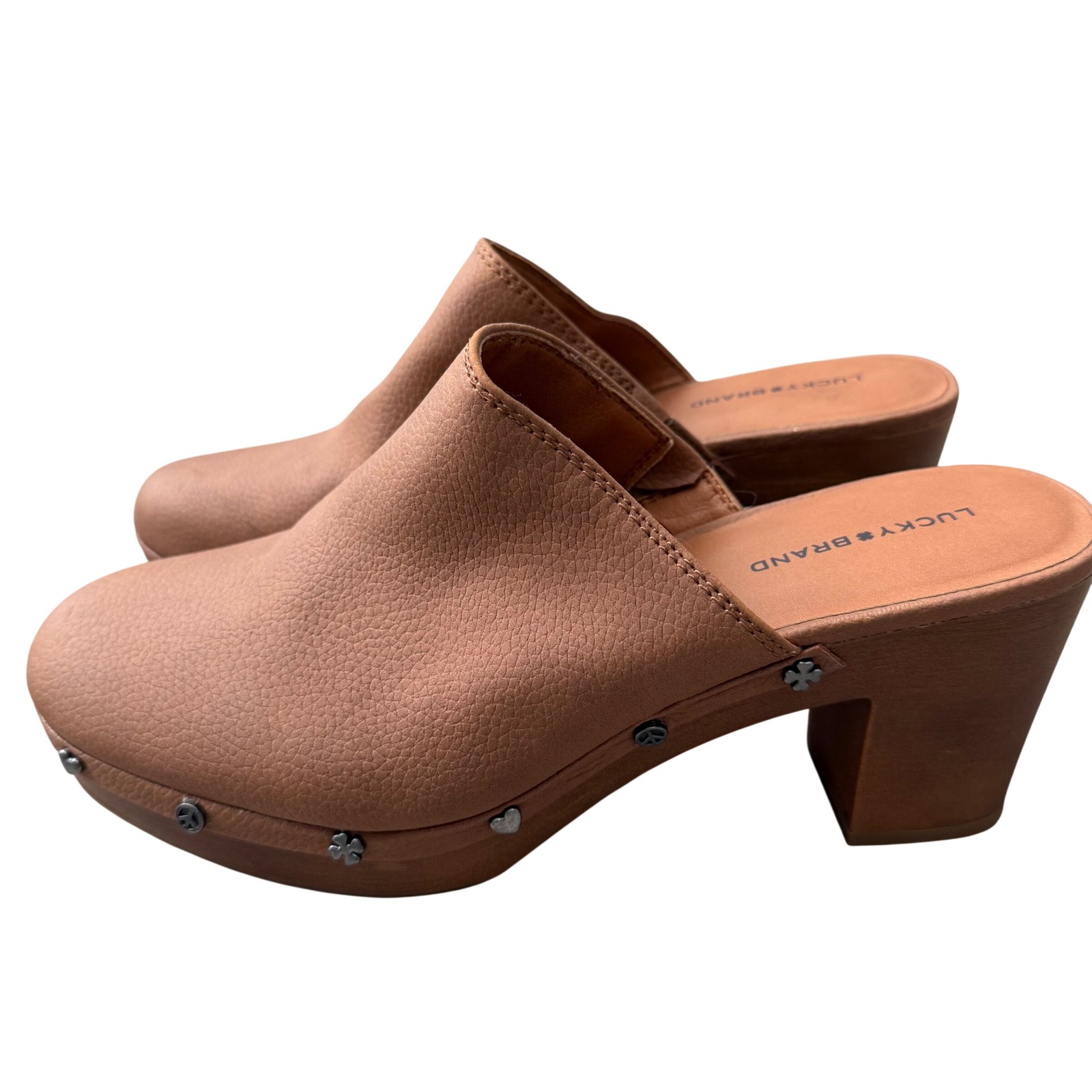Lucky Brand Hazleigh Clog Heel Mule  Brown  Womens Us 11 Eu 43